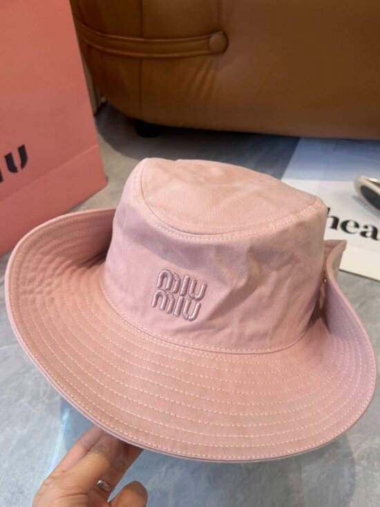 Miu Miu Pink Bucket Hat - Cute & Casual Sun Hat main image 7
